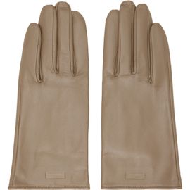 ssstein ssstein Khaki Leather Gloves