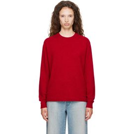 ssstein ssstein Red Extra Fine Wool Knit Crew Neck Sweater