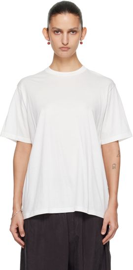 ssstein ssstein White Suvin Cotton Basic T-shirt