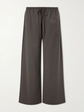 ST. AGNI Everyday wool-blend wide-leg pants