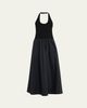 St. Agni Gathered Halter Maxi Dress - 1