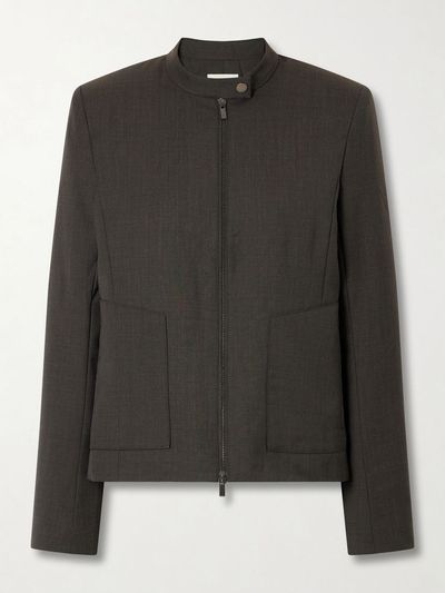 ST. AGNI Moto wool-blend jacket
