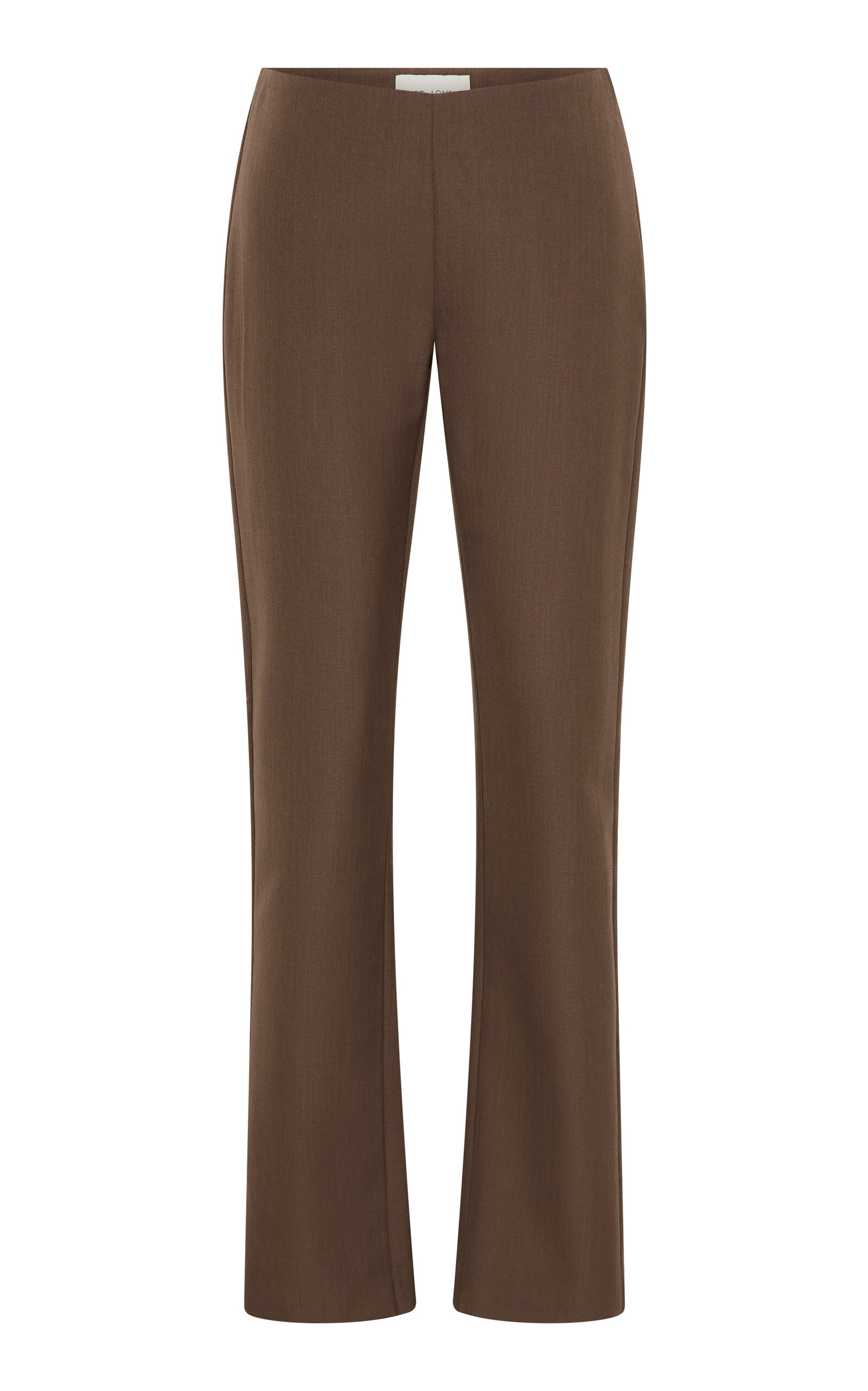 St. Agni St. Agni 90s Minimal SilkCanvas StraightLeg Pants Taupe S