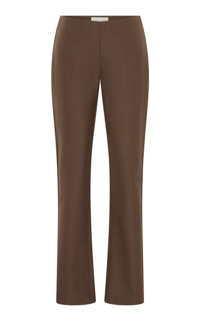 St. Agni St. Agni 90s Minimal SilkCanvas StraightLeg Pants Taupe S