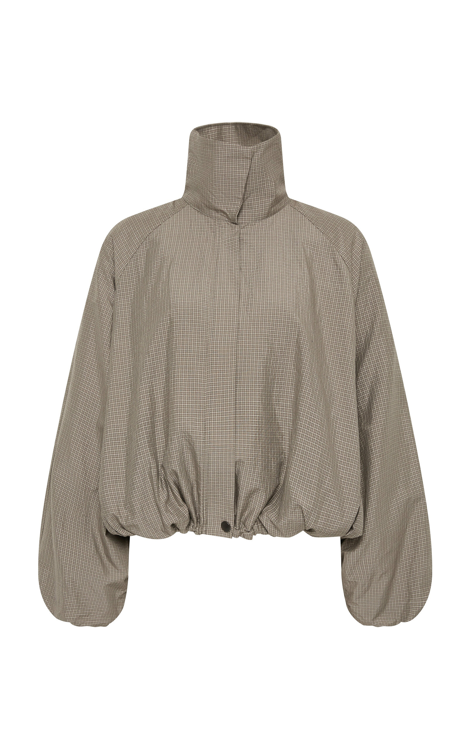 St. Agni St. Agni Balloon Stand Collar Linen Jacket