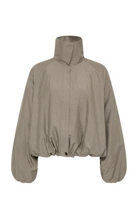 St. Agni St. Agni Balloon Stand Collar Linen Jacket