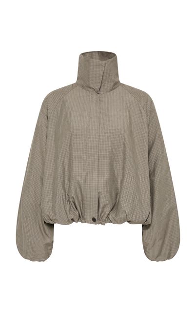 St. Agni St. Agni Balloon Stand Collar Linen Jacket