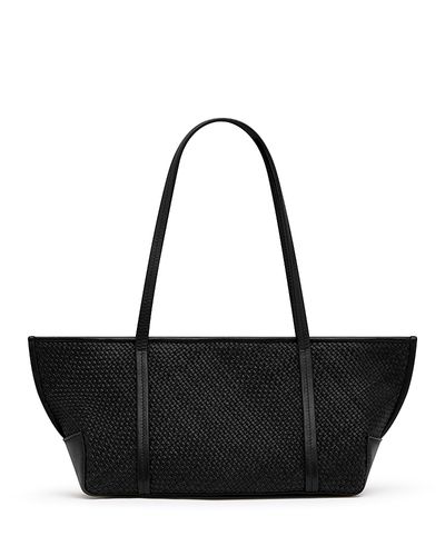 St. Agni St. Agni Bateau Slim Woven Leather Tote