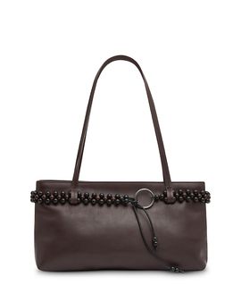 St. Agni St. Agni Bead Belt Leather Structured Shoulder Bag