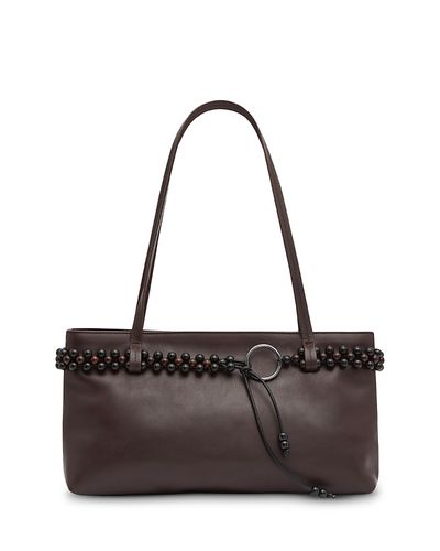 St. Agni St. Agni Bead Belt Leather Structured Shoulder Bag