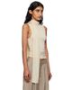 St. Agni St. Agni Beige Knit Scarf Top - 2