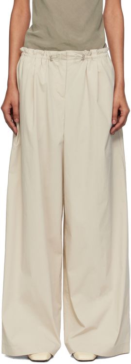 St. Agni St. Agni Beige Petit Paperbag Waist Trousers