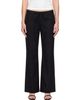 St. Agni St. Agni Black 90s Wool Rouleau Minimal Trousers - 1