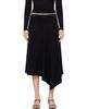 St. Agni St. Agni Black Asymm Drape Midi Skirt - 1