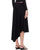 St. Agni St. Agni Black Asymm Drape Midi Skirt - 3