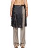 St. Agni St. Agni Black Fringe Skirt Belt - 1
