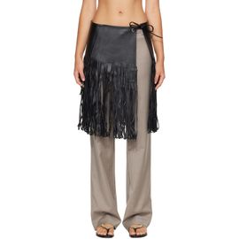 St. Agni St. Agni Black Fringe Skirt Belt