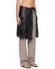 St. Agni St. Agni Black Fringe Skirt Belt - 2