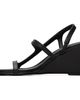 St. Agni St. Agni Black High Wedge Heeled Sandals - 3