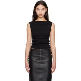 St. Agni St. Agni Black Organic Cotton Ballerina Tank Top