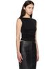 St. Agni St. Agni Black Organic Cotton Ballerina Tank Top - 2
