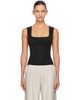 St. Agni St. Agni Black Organic Cotton Ballerina Top - 1