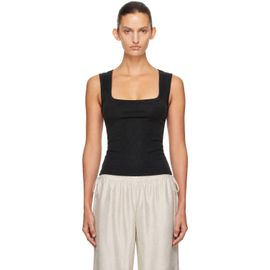 St. Agni St. Agni Black Organic Cotton Ballerina Top