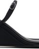St. Agni St. Agni Black Petit Belt Detail Wedge Heeled Sandals - 1