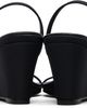 St. Agni St. Agni Black Petit Belt Detail Wedge Heeled Sandals - 2
