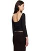 St. Agni St. Agni Black Soft Jersey Ballerina Long Sleeve T-shirt - 3