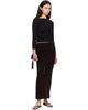 St. Agni St. Agni Black Soft Jersey Ballerina Long Sleeve T-shirt - 4