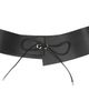 St. Agni St. Agni Black Suede Asymmetric Belt - 1