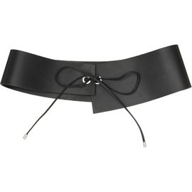 St. Agni St. Agni Black Suede Asymmetric Belt