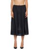 St. Agni St. Agni Black Transparent Midi Skirt - 1