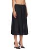 St. Agni St. Agni Black Transparent Midi Skirt - 2