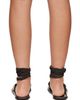 St. Agni St. Agni Brown Suede Tie Up Sandals - 2