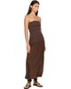 St. Agni St. Agni Brown Suede Tie Up Sandals - 5