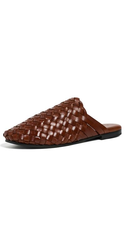 St. Agni St. Agni Bunto Woven Slides Chestnut