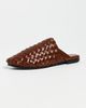 St. Agni St. Agni Bunto Woven Slides Chestnut - 2