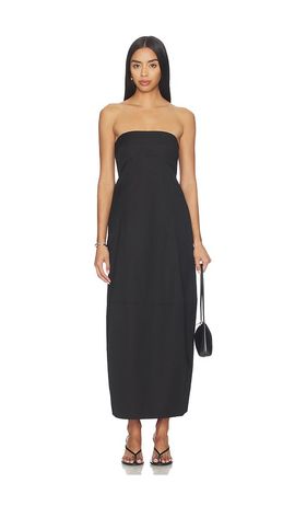 St. Agni St. Agni Canvas Pleat Cocoon Dress
