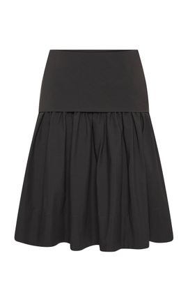 St. Agni St. Agni Circle Hem Gathered Cotton Skirt