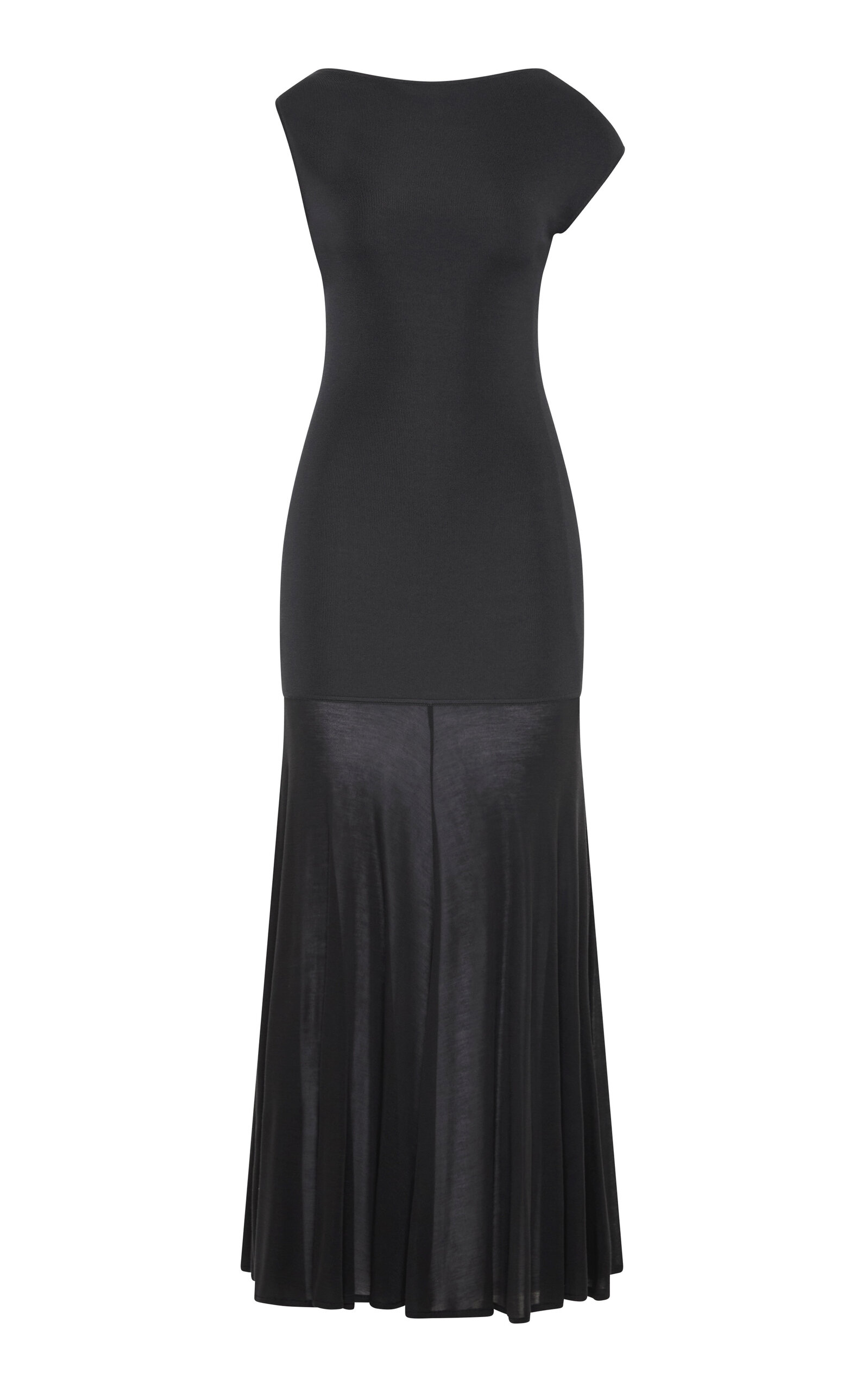 St. Agni St. Agni Circle Hem Jersey Maxi Dress