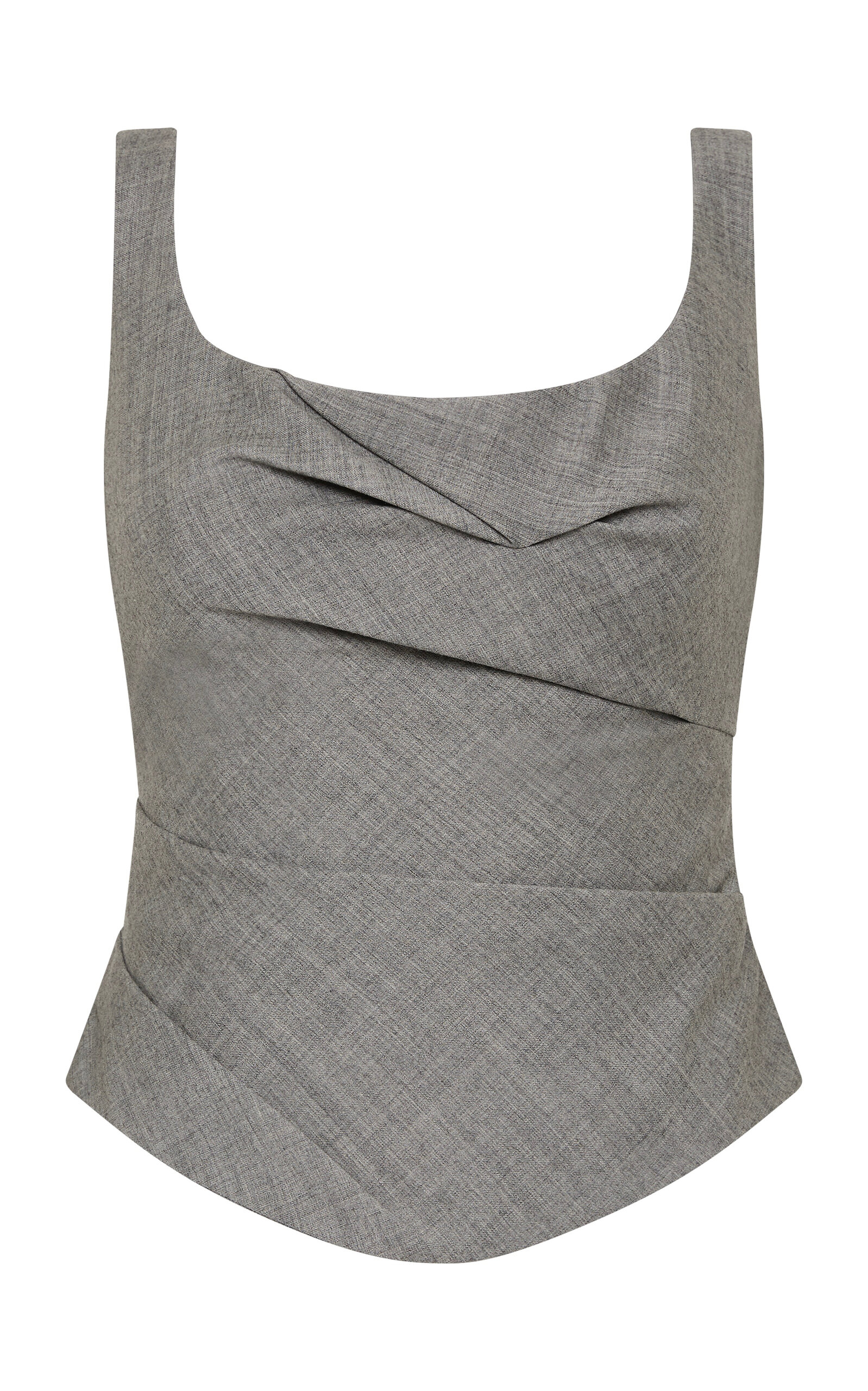 St. Agni St. Agni Draped Bodice Wool Top