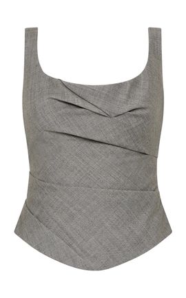 St. Agni St. Agni Draped Bodice Wool Top
