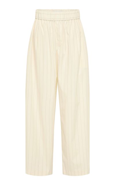 St. Agni St. Agni Everyday Relaxed CottonBlend WideLeg Pants Stripe XL