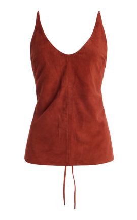 St. Agni St. Agni Exclusive Suede Tie Top