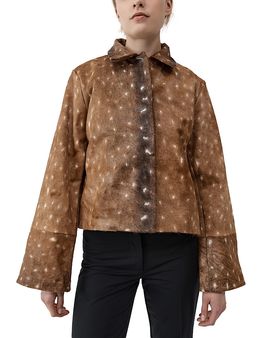 St. Agni St. Agni Fawn Minimal Leather Jacket