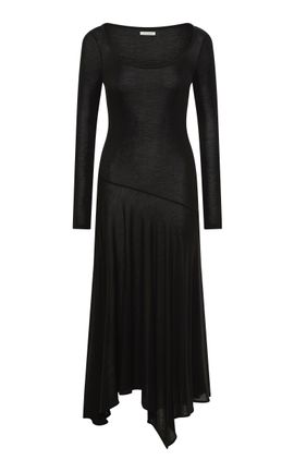 St. Agni St. Agni Fine Jersey Handkerchief Midi Dress