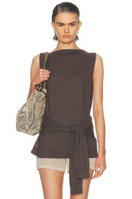 St. Agni St. Agni Fine Merino Tie Waist Top