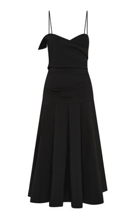 St. Agni St. Agni Folded CottonBlend Bodice Dress